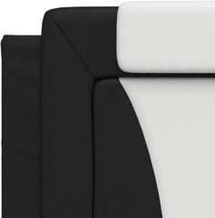 SKM Headboard Cushion Black and White 100 cm Faux Leather (Weight-8KG)