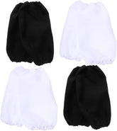 Gatuida 4pairs Arm Sleeves for Kitchen Work Cooking Cleaning and Gardening Black White Oversleeves for Daily Household Tasks