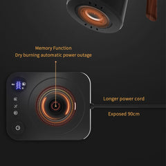 Gooseneck Electric Coffee Kettle, 1200W Quick Heating, ±1℉ Temperature Control, Stainless Steel Inner Pot for Pour Over Coffee & Tea (Black, 110V US Plug)