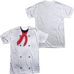 Popfunk Chef Jacket (Front/Back Print) 100% Polyester Adult Sublimated Costume T Shirt for Men & Women