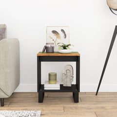 Coffee Table Multicolor Solid Reclaimed Wood, Engineered Wood, Metal350642