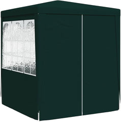 Professional Party Tent, Summer House Outdoor Gazebo Pergola Canopy Tent for Rasen Garten Balkon Hinterhof with Side Walls 8.2'x8.2' Anthracite 0.3 oz/ft