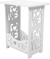 Happyyami Wooden Night Stand Modern Minimalist Bedside Table for Spaces Versatile Side Table for Living Room Bedroom Patio Easy to Organize Essentials Finish