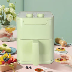 Air Fryer Oven, Dual Basket, 10.6 Quarts, White