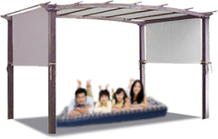 Waterproof Awning Gazebo Cover Tent Roof Outdoor Pergola Gazebo Replacement Cover Patio Canopy Top Cover for Backyard Garden Winds Sun Shade