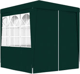 Professional Party Tent with Side Walls 6.6'x6.6' Green 0.3 oz/ft²,Durable Outdoor Canopy with Side Panels and Windows for Garden Parties Canopies, Gazebos & Pergolas, Outdoor Structures