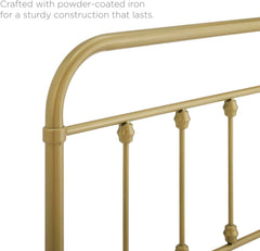 Modway MOD-6152-WHI Sage Twin Metal Headboard, White