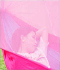 Outdoor Hammock Anti-Rollover Travel Camping Portable Hammock Hanging Chair Outdoor Portable Camping Travel Equipment(Pink,260 * 140cm)