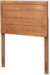 Baxton Studio Seren Mid-Century Modern Walnut Brown Finished Wood Twin Size Headboard