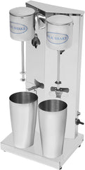 650ML Commercial Milkshake Maker, 180W Electric Single-Head Milk Shake Machine Stainless Steel Milk Shaking Machine with 650ml Cup, Stand Mixer 18000RMP High Speed for Drink Mixer