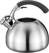 Kettle Stovetop Whistling Tea Kettle 2.5L Stainless Steel Whistling Kettle Gas and Electric Hobs Fast Boil Teapot for Home Kitchen Cafe Restaurant Camping Tea Kettle Stovetop Teapot Teapots