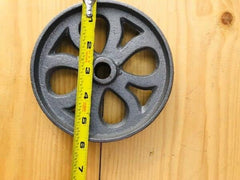 1 CAST IRON WHEEL CART FACTORY FARM RANCH STEAMPUNK TABLE HIT MISS WHEELS SPOKE for Kitchen, Farmhouse, Bar, Home Decor...