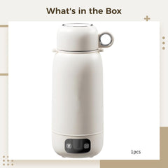 Carry Straps, Portable Electric Kettle for Car, 1000 Ml Travel Hot Water Boiler, Stainless Steel, Includes Car Charging Cable