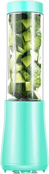 KOHARA Mini Blender Portable Personal Shakes Jucier Cup Small Liquidisers Blenders Ice Crusher with Blades for Office Sports Outdoors juicer (Green)