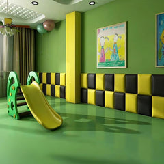 Wall Mounted Cushioned Headboard King Size Bed, 3D Detachable Soundproof Wall Panel, Reusable and Detachable Cushioned Headboard Leather Bed,D,11.8x11.8in/5 Pcs