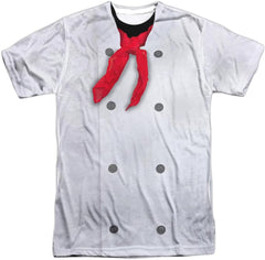 Popfunk Chef Jacket (Front/Back Print) 100% Polyester Adult Sublimated Costume T Shirt for Men & Women