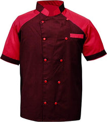 Men's Chef Coat Half Sleeve Jacket Multicolored Exclusive Chef Jacket Size (XS-6XL)