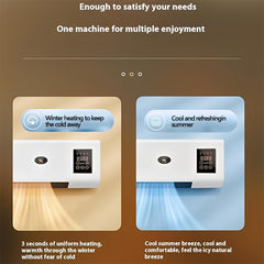 1800W Wall Mounted Heater,Portable heater Fan for Bedroom,Mini heater Portable Fans for with Remote Control