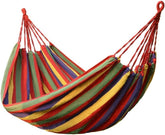 Camping Hammock Bed Double Wide Thick Canvas Hammock Portable Hammock Outdoor Outdoor Camping Garden Swing Hanging Chair Hammock Swing (Color : Blue, Size : 190 * 150cm)