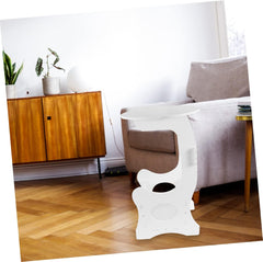 1 PC Modern Round Bedside Table Minimalist Nightstand with Storage for Bedroom Decor Elegant Design for Any Style as Coffee Table Nightstand