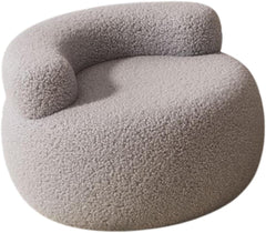 Lazy Sofa Footstool Accent Chair Multifunctional Furniture Home Decor Floor Sofa for Nursery Room Office Bedroom Living Room, Grey