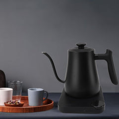 BAFOVY 1L Gooseneck Electric Kettle, Variable Temperature Control, 1200W Quick Heating, Stainless Steel Built, 60 min Keep Warm, Dry Boil Protection, High Definition Display, (US Plug 110V)