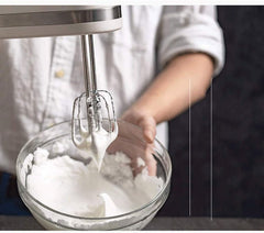 Egg Beater- Hand Mixer, Classic Stainless Steel Mixer Power Electric Mixer with Turbo and Easy Eject Button fine