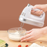 200W Electric Whisk, 5-Speed Handheld Mixer with Storage Box, Dough Mixer Bring Comes with Beating Stick and Dough Dough Stick, for Baking Cake Egg Cream Food Beater