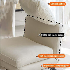 Foldable Lazy Floor Sofa Bed for Adults, Human Dog Bed Style Lounger, Tatami Recliner Chair for Sleeping, Napping, Gaming, Floor Couch, Floor Seat for Bedroom or Balcony(Orange)