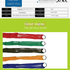 Backyard Patio Hammocks Outdoor Supplies 9-Strand Nylon Rope Hammock Portable Camping Leisure Mesh Hammock Swing Rope Hammock Camping Essentials