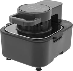 2.38Gal Air Fryer with LCD Touch Screen and Viewing Window,194-392℉,Non-Stick and Oil-Less Tray for Fast and Oil Free Cooking