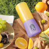 6 Stainless Steel Blades USB Charging Blenders Powerful Electric Juicer Cup, Portable Blender for Shakes and Smoothies, Handheld Blenders With Lid For Outdoor Travel (Purple)