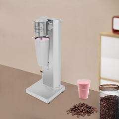 Electric Drink Mixer 2-Speed Milkshake Maker & Milk Frother with 0.8L Stainless Steel Cup 16000 RPM for Shakes Lattes Smoothies & Protein Drinks