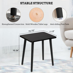 FORAOFUR Side Table, Small End Table Accent Table Living Room Bedroom Balcony Office, Modern Side Table Bedside Table Home Decor, Easy Assembly