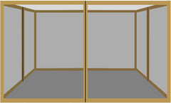 Strong Camel Pop-Up Gazebo Sidewalls 8' x 8' Outdoor Tent Canopy Replacement Mesh Walls Only (Beige)