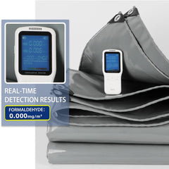 Grey Tarpaulin Waterproof Ground Sheet Cover with Eyelets 1.6x2m 3x3m 0.40mm Thick Tarp Canopy Tent for Canopy Furniture Garden - Customizable (Size : 1x2.5m)