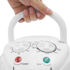 17L Turbo Air Fryer, Oil-Less Convection Oven, 360° Viewable Airy Fryer with Expansion Ring, Temperature Range 32℉-482℉, Electric Grill Roaster Bake Cooker for Defrost, Bake, Steam