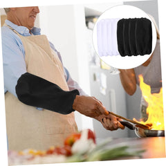 Zerodeko 4 Pairs Reusable Kitchen Arm Sleeves Oil Oversleeves for Cooking and Cleaning Protective Covers for Home Oversleeves