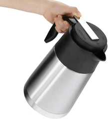 12V 1300ml Stainless Steel Car Electric Kettle - Portable Travel Electric Pot with Insulation Technology - Multipurpose Heated Water Cup for Car and Truck (#01)