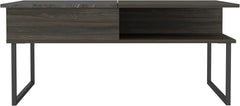 Lift Top Coffee Table, One Shelf,for Living Room,Office,Bedroom -Espresso/Onyx