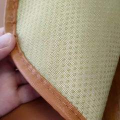 Imitation Leather Dining Chair Cushion, 16.9 * 15.7inch Waterproof Non-Slip Seat Cushion, Dining Room Kitchen Chair Pad with Ties