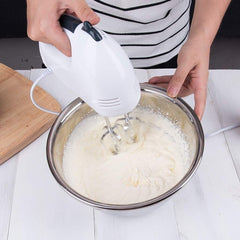 Electric Egg Beater 7 Speed Cream Hand Mixer with Turbo Beater Home Kitchen Use for Making Cake & Baking White 15.5 * 17.5 * 13cm fine