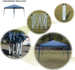 10x10ft Pop Up Canopy Outdoor Portable Folding Instant Lightweight Gazebo Shade Tent w/Adjustable Height, Wind Vent, Carrying Bag (White)