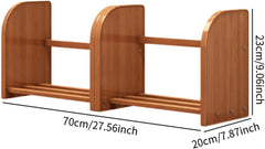 Desktop Bookshelf Desk Organizer Retractable Shelf Book Rack Table Bookcase Countertop Bookcase for Bedroom Living Room Home