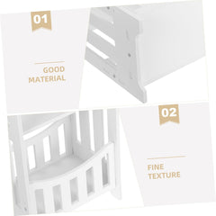 Modern Small Side Table Hollow Bedside Nightstand for Bedroom and Living Compact Minimalist End Table for Sofa Apartment Dorm Space Saving Design