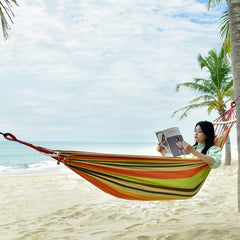 Outdoor Hammock Anti-Rollover Travel Camping Portable Hammock Hanging Chair Outdoor Portable Camping Travel Equipment(Blue,190 * 80cm)