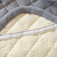 Velvet Futon Mattress with Elastic Band, Foldable Bed Mattress, Roll Up Japanese Floor Mattresses Portable Floor Tatami Mat Guest Bed for Travel Dormitories Camping,F,200x220cm/79x86in