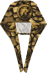 Cleaning Working Cap Gold Money Symbol Printed Chef Hat for Women & Men, Adjustable, Breathable