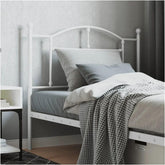 Metal Headboard White 39.4" 1Ps Steel 353517