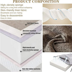 XMAYODS Chair Cushions for Dining Chairs Non Slip Seat Cushion with Ties and Machine Washable Cover Foam Kitchen Chair Pads Indoor (Color : #15, Size : 43X42X3CM Thick)